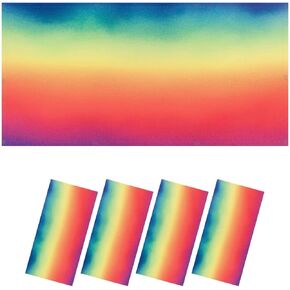 6 Pack Fluorescent Light Covers for Ceiling Lights Rainbow pattern Baby Cloud rainbow texture Kids cartoon Magnetic Light Filters Diffuser Shade for Classroom Home Office School