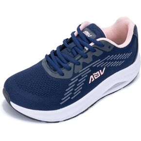 AOV Wide Toe Box Shoes Women Arch Support Shoiling Shoes for Littbasital Tennis Tennis Sneakers Bluepink Size 9.5