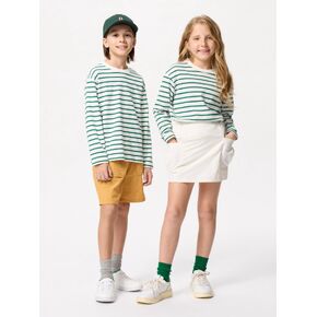 Uniqlo AIRism Cotton T-Shirt | Long Sleeve | Striped