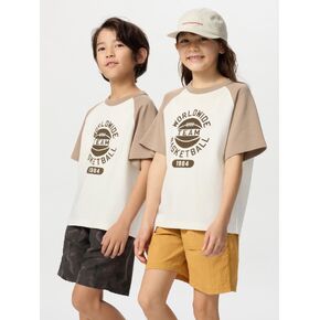 Uniqlo AIRism Cotton Graphic T-Shirt | Raglan Sleeve