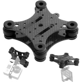 F14557 Carbon Fiber Anti Vibration Plate With Rubber Balls Compatible With Phantom 1 2 Mount Quadcopter Hero 2 3 Compatible Accessory