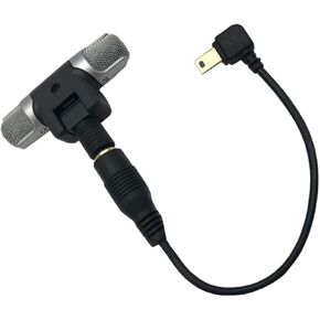 Microphone Voice Tube for 3 3 4 3.5mm Stereo Mic with Adapter Cable Easy Install