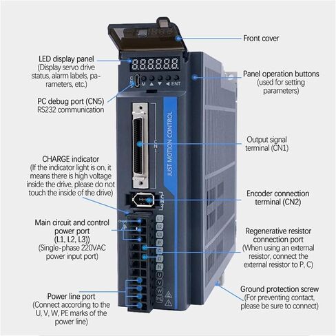 80JASM507230K-17BCD 750W 0.75Kw 3000Rpm 2.39Nm 80mm 220V AC Servo Motor with Driver JAND7502-20B and 17bit Absolute Encoder(with Brake) in Saudi Arabia