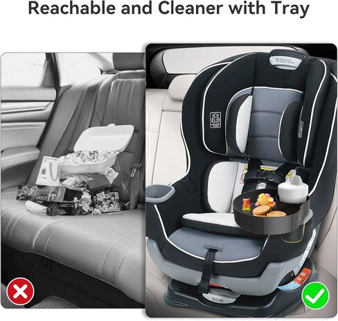 حامل كأس مقعد للسيارة وجبات خفيفة سوداء ، ملحقات سفر ورياضة سفر ورياض in Kuwait