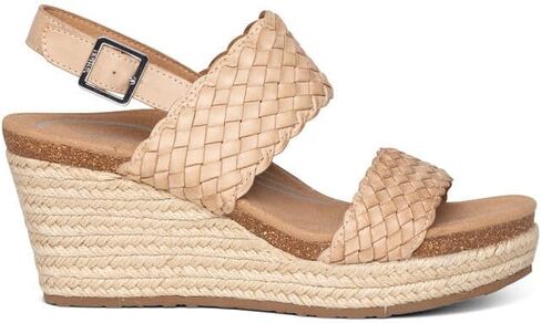 Aetrex Women's Summer Orthopedic Woven Quarter Strap Wedge Sandals - Arch Support Jute Wrapped Platform Wedge Sandals in Saudi Arabia
