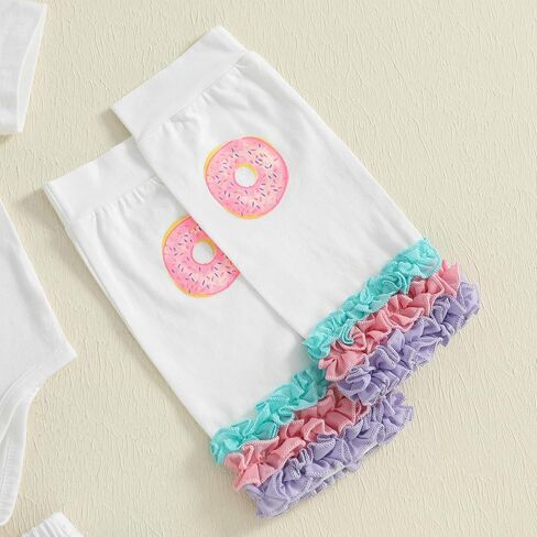 Baby Girl Half Birthday Outfit Half Way to One Birthday Romper Bodysuit Tutu Skirt Leg Warmers Set in Saudi Arabia