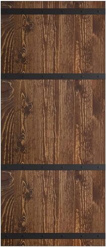 48 in x 84in. Castle-Series DIY Finished Knotty Pine Wood Double Sliding Barn Door with Hardware Kit (Unfinished) in Saudi Arabia