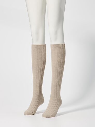 Uniqlo HEATTECH Knee High Socks | Ribbed in Kuwait