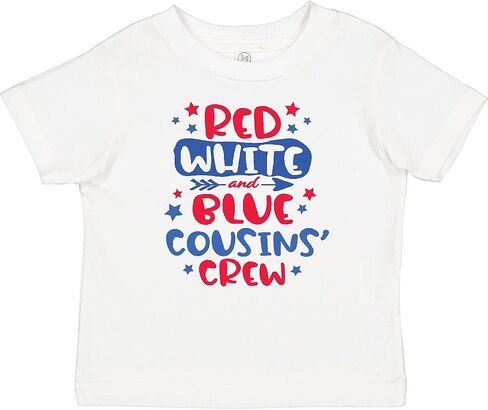 inktastic Cousins Crew Red White and Blue 4th of July Baby T-Shirt in Saudi Arabia