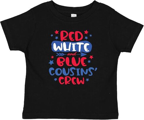 inktastic Cousins Crew Red White and Blue 4th of July Baby T-Shirt in Saudi Arabia