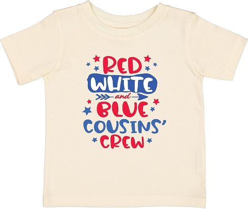 inktastic Cousins Crew Red White and Blue 4th of July Baby T-Shirt in Saudi Arabia