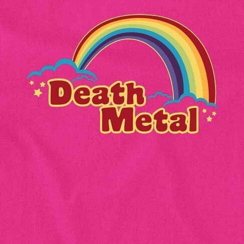Pop Threads Death Metal Retro Rainbow 70s 80s Sarcastic Baby Toddler Kids Girl Boy T-Shirt in Saudi Arabia