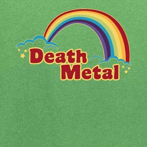 Pop Threads Death Metal Retro Rainbow 70s 80s Sarcastic Baby Toddler Kids Girl Boy T-Shirt in Saudi Arabia