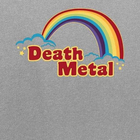 Pop Threads Death Metal Retro Rainbow 70s 80s Sarcastic Baby Toddler Kids Girl Boy T-Shirt in Saudi Arabia