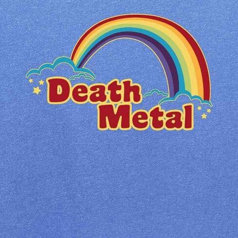 Pop Threads Death Metal Retro Rainbow 70s 80s Sarcastic Baby Toddler Kids Girl Boy T-Shirt in Saudi Arabia