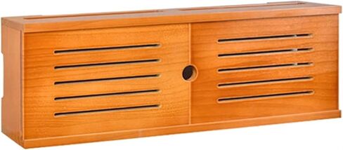 Router Shelf Wall Mount WiFi Router Storage Box, WiFi Box Hider Decorative for Home | Modern Design Wireless Router Storage Box | Wall Hanging Box Shelves for Router Organizer (C 60x21x12cm) in Saudi Arabia