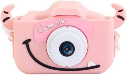 Kids Camera Cute and Funny, Kid Digital Camera 2400W Pixel, 2.0 Inch HD Screen Front and Rear Dual HD Cameras, for 3-8 Year Old Boy Girl Birthday Gift,C in Kuwait