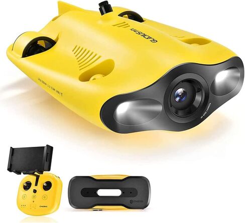 تحت الماء طائرة بدون طيار تحت الماء حركة النحاسة 4K UHD كاميرا VR سماعة الرأس في الوقت الحقيقي LED 3 360 ° Ultra Wide Posle Lock Plat Switch Motion Divility (100m Dive) in Kuwait