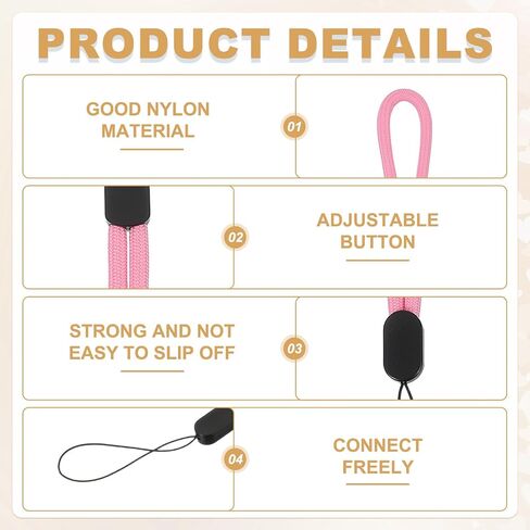 PATIKIL Camera Wrist Strap, Adjustable Nylon Phone Wristlet Straps Lanyard String for Camera Keys Keychain Phone USB in Saudi Arabia