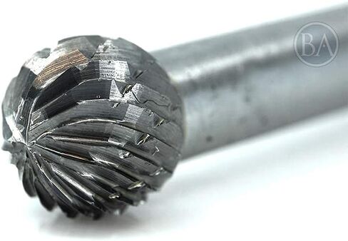 Benchmark Abrasives 6" Oval/Egg Shape Double Cut Tungsten Carbide Die Grinder Bits Metal Deburring Tool Rotary Burr, 1/4 Inch Shaft, Engraving Tool for Woodworking Shaping Carving (SE-5) in Kuwait