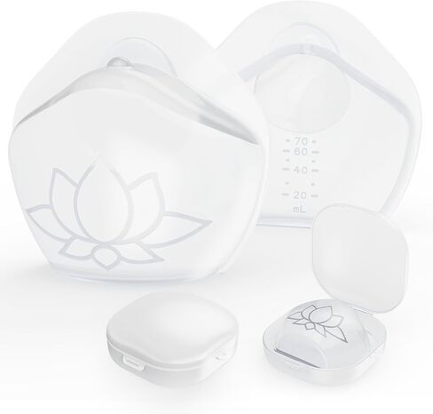 Milk Collectors for Breastfeeding Breast Milk Collector Milk Catcher for Breastfeeding BPA-Free Post Partum Essentials Breast Feeding Essentials (1oz/30ml, 4 Counts) in Kuwait
