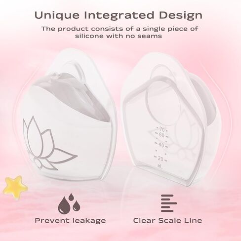 Milk Collectors for Breastfeeding Breast Milk Collector Milk Catcher for Breastfeeding BPA-Free Post Partum Essentials Breast Feeding Essentials (1oz/30ml, 4 Counts) in Kuwait
