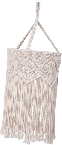 مصباح السقف Macrame الظل غطاء ضوء معلقة ، زخرفية مصنوعة يدويا بوهو قلادة ضوء الظل للظلول لمطعم الحضانة ، نمط ج in Kuwait