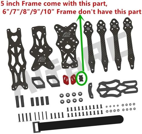 APEX EVO Carbon FPV Frame Kit for Vista Polar Nebula Pro Link Phoenix O3 Air Unit 2306 Motor(Only 3D TPU) in Saudi Arabia