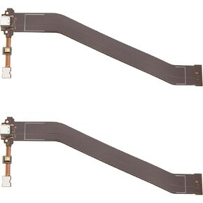 The Lord of the Tools 2PCS USB Charging Port Flex Cable Flat Plate Tail Plug Cable USB Charging Board Flex Cord Compatible with Samsung Galaxy Tab 3 10.1 GT P5200 P5210 P5220