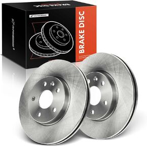 A-Premium 10.87 inch (276mm) Front Drilled and Slotted Disc Brake Rotors Compatible with Select Chevy Models - Cruze 2011-2019, Cruze Limited 2016, Bolt EV 2012-2020, Sonic 2012-2020, Volt, 2-PC Set