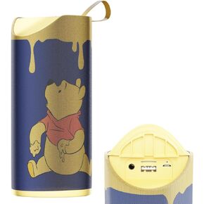 iJoy Disney Winnie The Pooh Wireless Bluetooth Speaker- Splashproof Rechargeable Wireless Speaker w/ 3Hrs Playtime/SD Slot/FM Radio | Classic Winnie The Pooh Gifts for Women, Men, Teens and Kids