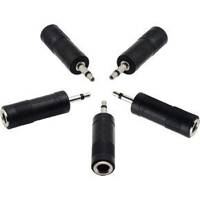 CGTime Golden Plated 3.5mm Mono 1/8 inch Audio Male to 6.35mm 1/4 inch Female Jack Converter Cable Cord Adapter (25CM/10Inch) in Saudi Arabia