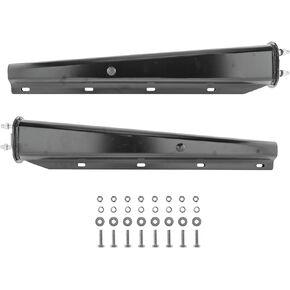 30" Mud Flap Hangers for Semi Trucks, All in One Kit - Black - Straight - Bolt Spacing: 2.5" Heavy Duty Spring Loaded - Kit Contains All Hardware for mounting Flaps - 1 Pair (2 PCS)