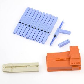 10pcs LEITE Fiber Optic Quick Connectors with Tools Fiber Fast Connectors SingleMode/Multimode Mechanical Splice Connectors Adapter for Drop Cable/Server Rack/Patch Panel/Repair of Fiber Cable