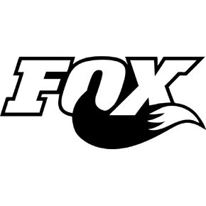 Fox Tail Decal Sticker Racing for Cars and Walls 5 Inch Black