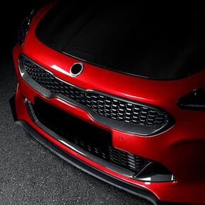 Carbon Fiber Style Front lower Grille Cover Trim Compatible with KIA Stinger 2017-2023 Accessories(B)