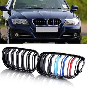E90 Grille, ATPOEN Front Kidney Grill Grille for BMW E90 E91 323i 325i 328i 330i 335i 2009 2010 2011,M-Color