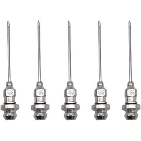 Bearing Grease Injctor Needle,Grease Needle Nozzle,Grease Needle Injctor 18 Gauge,1-1/2 Inch,5 Pcs