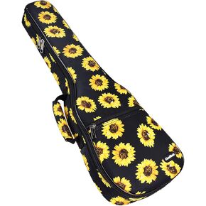 CLOUDMUSIC Ukulele Case Gig Bag حقيبة ظهر مبطنة للسوبرانو 21 بوصة (سوبرانو، أناناس) in Kuwait