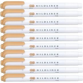 Highlighter pen markers, Mild Orange (WKT7-MOR) x10