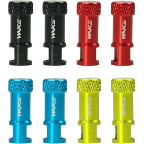 أغطية جذعية قيمة من بريستا مع وظيفة إزالة قلب الصمام، أغطية غبار ساق صمام بريستا بدون أنابيب، أغطية إطارات هوائية للدراجة، خفيفة الوزن، مؤكسدة من الألومنيوم، عالية الأداء، أسود أزرق أخضر أحمر 8 قطع in Kuwait