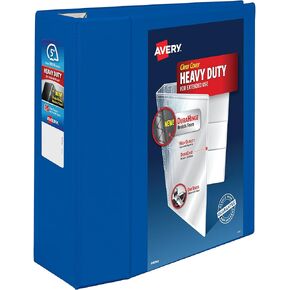 Avery Heavy-Duty View 3 Ring Binder, 5 Inch One Touch EZD Rings, 2.3/4.8 Inch Spine, 1 Pacific Blue Binder (79817)