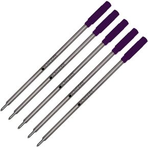 5 Pack - Monteverde Ballpoint Refill to Fit Cross Ballpoint Pens, Medium Point, Soft Roll, C13 (BULK PACKED) (Black)