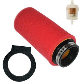 Air Filter for Yamaha Warrior 350 YFM350X 1987-2004 for Wolverine 350 YFM350FX 1995-2005 & for Yamaha Grizzly 600 1998-2001with Fuel Filter