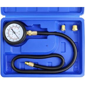 Oil Pressure Tester Kit Professional Oil Pressure Gauge Tool for Engine Diagnostic Test with Hose Adapters and Carry Case for Cars ATVs Trucks Use 0-100psi