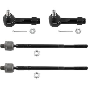 EV427 ES3407 Front Inner & Outer Tie Rod Ends Left & Right for Nissan Altima 2002-2006 Maxima 2004-2008, Pack of 4
