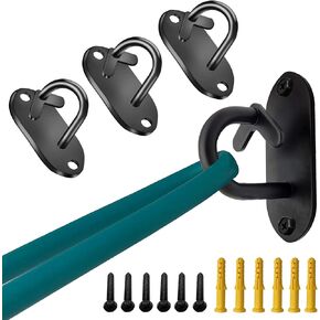Resistance Band Wall Anchors - Workout Wall Mount Hooks, Ceiling Mounted Hook Exercise Station for BodyWeight Straps, Strength Training, Physical Therapy Exercise, Home Gym
