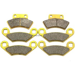 Front Rear Brake Pads Brakes for Polaris 250 Big Boss 1989-1993 - Trail Blazer 1990-1998 - Trail Boss 1991-1999 - 300 2x4/4x4 1994-1995 - Xplorer 300 1996-2000 - Trail Boss 350L 1990-1993