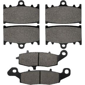 LOCOPOW Brake Pads for Kawasaki Vulcan 1700 Vaquero 2011-2023 Voyager 2009-2023 Nomad 2014 Vulcan 2000 Classic 2005-2010