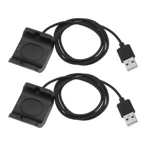 Create idea 2pcs Charging Chord for Smart Watch Compatible with Huami Bip S (A1805/A1916) Cable USB Charging Cable 3.3ft 100cm (Black)